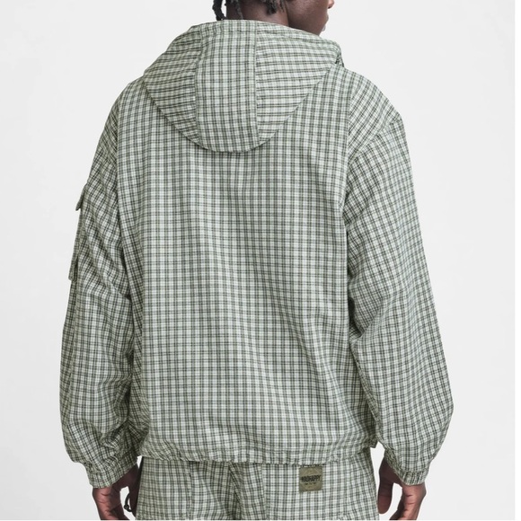 New! Gap x MadHappy Oversized Plaid Anorak in Sea Spray Size XL - Picture 2 of 9